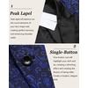 image:imageCOOFANDY Mens Floral Tuxedo One Button Luxury Shiny Blazer Dinner Party Prom Wedding Suit Jacket1  Blue