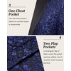 image:imageCOOFANDY Mens Floral Tuxedo One Button Luxury Shiny Blazer Dinner Party Prom Wedding Suit Jacket1  Blue