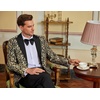 image:imageCOOFANDY Mens Floral Tuxedo One Button Luxury Shiny Blazer Dinner Party Prom Wedding Suit Jacket1  Golden Yellow