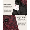 image:imageCOOFANDY Mens Floral Tuxedo One Button Luxury Shiny Blazer Dinner Party Prom Wedding Suit Jacket1  Red