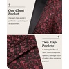 image:imageCOOFANDY Mens Floral Tuxedo One Button Luxury Shiny Blazer Dinner Party Prom Wedding Suit Jacket1  Red
