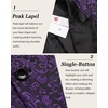 image:imageCOOFANDY Mens Floral Tuxedo One Button Luxury Shiny Blazer Dinner Party Prom Wedding Suit Jacket1 Purple