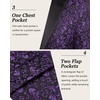 image:imageCOOFANDY Mens Floral Tuxedo One Button Luxury Shiny Blazer Dinner Party Prom Wedding Suit Jacket1 Purple