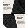 image:imageCOOFANDY Mens Floral Tuxedo One Button Luxury Shiny Blazer Dinner Party Prom Wedding Suit JacketBlack Paisley