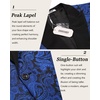 image:imageCOOFANDY Mens Floral Tuxedo One Button Luxury Shiny Blazer Dinner Party Prom Wedding Suit JacketBlue Paisley Floral