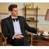 image:imageCOOFANDY Mens Floral Tuxedo One Button Luxury Shiny Blazer Dinner Party Prom Wedding Suit JacketPattern 3black