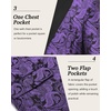 image:imageCOOFANDY Mens Floral Tuxedo One Button Luxury Shiny Blazer Dinner Party Prom Wedding Suit JacketPurple Paisley
