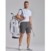 image:imageCOOFANDY Mens Golf Shorts 7 Inseam Lightweight Quick Dry Shorts Elastic Waistband with 3 Pockets UPF50Dark Grey