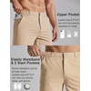 image:imageCOOFANDY Mens Golf Shorts 7 Inseam Lightweight Quick Dry Shorts Elastic Waistband with 3 Pockets UPF50Khaki