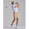 image:imageCOOFANDY Mens Golf Shorts 7 Inseam Lightweight Quick Dry Shorts Elastic Waistband with 3 Pockets UPF50Khaki