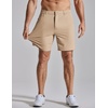 image:imageCOOFANDY Mens Golf Shorts 7 Inseam Lightweight Quick Dry Shorts Elastic Waistband with 3 Pockets UPF50Khaki
