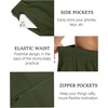 image:imageCOOFANDY Mens Golf Shorts 9 Quick Dry Stretch Dress Shorts with 6 Pockets Lightweight Casual Hiking ShortsArmy Green