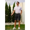 image:imageCOOFANDY Mens Golf Shorts 9 Quick Dry Stretch Dress Shorts with 6 Pockets Lightweight Casual Hiking ShortsBlack