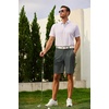 image:imageCOOFANDY Mens Golf Shorts 9 Quick Dry Stretch Dress Shorts with 6 Pockets Lightweight Casual Hiking ShortsDark Grey