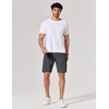 image:imageCOOFANDY Mens Golf Shorts 9 Quick Dry Stretch Dress Shorts with 6 Pockets Lightweight Casual Hiking ShortsDark Grey