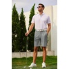 image:imageCOOFANDY Mens Golf Shorts 9 Quick Dry Stretch Dress Shorts with 6 Pockets Lightweight Casual Hiking ShortsGrey