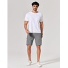 image:imageCOOFANDY Mens Golf Shorts 9 Quick Dry Stretch Dress Shorts with 6 Pockets Lightweight Casual Hiking ShortsGrey