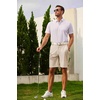 image:imageCOOFANDY Mens Golf Shorts 9 Quick Dry Stretch Dress Shorts with 6 Pockets Lightweight Casual Hiking ShortsMoon Grey