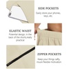 image:imageCOOFANDY Mens Golf Shorts 9 Quick Dry Stretch Dress Shorts with 6 Pockets Lightweight Casual Hiking ShortsMoon Grey
