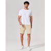 image:imageCOOFANDY Mens Golf Shorts 9 Quick Dry Stretch Dress Shorts with 6 Pockets Lightweight Casual Hiking ShortsMoon Grey