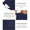 image:imageCOOFANDY Mens Golf Shorts 9 Quick Dry Stretch Dress Shorts with 6 Pockets Lightweight Casual Hiking ShortsNavy Blue