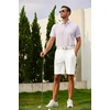 image:imageCOOFANDY Mens Golf Shorts 9 Quick Dry Stretch Dress Shorts with 6 Pockets Lightweight Casual Hiking ShortsWhite