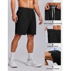 image:imageCOOFANDY Mens Gym Athletic Shorts with Zipper Pockets Quick Dry 7 Workout Running Training ShortsBlack