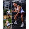 image:imageCOOFANDY Mens Gym Athletic Shorts with Zipper Pockets Quick Dry 7 Workout Running Training ShortsRed