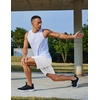 image:imageCOOFANDY Mens Gym Athletic Shorts with Zipper Pockets Quick Dry 7 Workout Running Training ShortsWhite