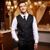 image:imageCOOFANDY Mens Halloween Victorian Vest Steampunk Double Breasted Suit Vest Slim Fit Brocade Paisley Floral WaistcoatBlack