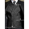 image:imageCOOFANDY Mens Halloween Victorian Vest Steampunk Double Breasted Suit Vest Slim Fit Brocade Paisley Floral WaistcoatBlack
