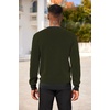 image:imageCOOFANDY Mens Knitted Dress Sweaters Casual Pullover Sweater Soft Long Sleeve Slim Fit Crewneck SweaterArmy Green