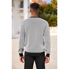 image:imageCOOFANDY Mens Knitted Dress Sweaters Casual Pullover Sweater Soft Long Sleeve Slim Fit Crewneck SweaterBlack