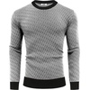 image:imageCOOFANDY Mens Knitted Dress Sweaters Casual Pullover Sweater Soft Long Sleeve Slim Fit Crewneck SweaterNavy Blue