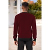 image:imageCOOFANDY Mens Knitted Dress Sweaters Casual Pullover Sweater Soft Long Sleeve Slim Fit Crewneck SweaterWine Red