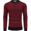 image:imageCOOFANDY Mens Knitted Dress Sweaters Casual Pullover Sweater Soft Long Sleeve Slim Fit Crewneck SweaterWine Red