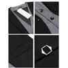 image:imageCOOFANDY Mens Layered Suit Vest Business Dress Vests Formal Wedding Waistcoat Slim FitBlack