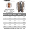 image:imageCOOFANDY Mens Layered Suit Vest Business Dress Vests Formal Wedding Waistcoat Slim FitBrown