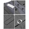 image:imageCOOFANDY Mens Layered Suit Vest Business Dress Vests Formal Wedding Waistcoat Slim FitDark Gray