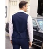 image:imageCOOFANDY Mens Layered Suit Vest Business Dress Vests Formal Wedding Waistcoat Slim FitNavy