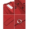 image:imageCOOFANDY Mens Layered Suit Vest Business Dress Vests Formal Wedding Waistcoat Slim FitRed