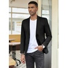 image:imageCOOFANDY Mens Linen Casual Blazer Slim Fit Sport Coat Two Button Summer Suit Jacket Lightweight Business Sport JacketBlack