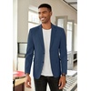image:imageCOOFANDY Mens Linen Casual Blazer Slim Fit Sport Coat Two Button Summer Suit Jacket Lightweight Business Sport JacketBlue