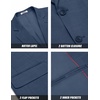 image:imageCOOFANDY Mens Linen Casual Blazer Slim Fit Sport Coat Two Button Summer Suit Jacket Lightweight Business Sport JacketBlue