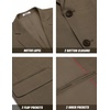 image:imageCOOFANDY Mens Linen Casual Blazer Slim Fit Sport Coat Two Button Summer Suit Jacket Lightweight Business Sport JacketBrown