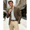 image:imageCOOFANDY Mens Linen Casual Blazer Slim Fit Sport Coat Two Button Summer Suit Jacket Lightweight Business Sport JacketBrown