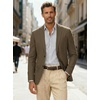 image:imageCOOFANDY Mens Linen Casual Blazer Slim Fit Sport Coat Two Button Summer Suit Jacket Lightweight Business Sport JacketBrown