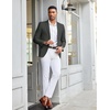 image:imageCOOFANDY Mens Linen Casual Blazer Slim Fit Sport Coat Two Button Summer Suit Jacket Lightweight Business Sport JacketDark Grey