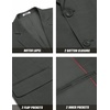 image:imageCOOFANDY Mens Linen Casual Blazer Slim Fit Sport Coat Two Button Summer Suit Jacket Lightweight Business Sport JacketDark Grey