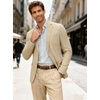 image:imageCOOFANDY Mens Linen Casual Blazer Slim Fit Sport Coat Two Button Summer Suit Jacket Lightweight Business Sport JacketKhaki